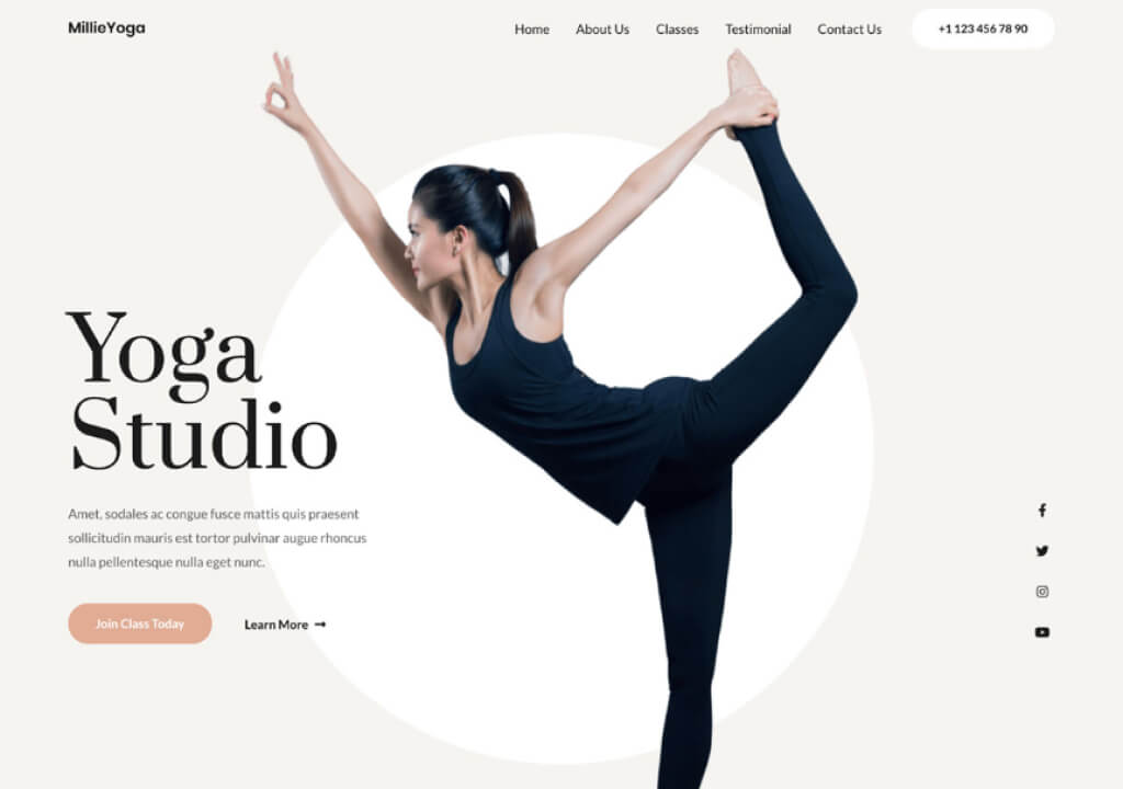 Yoga Studio 2 Featured image for a digital download store theme, showcasing a sleek and modern design that highlights the store's products and enhances the shopping experience for digital goods.
